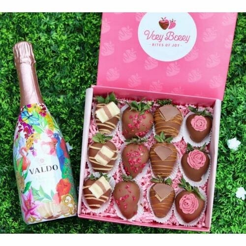 Win Chocolate-Covered Strawberries & Valdo Floral Sparkling Rosé