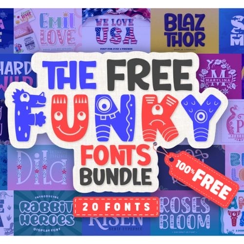 Free Bundle of Cute & Funky Fonts